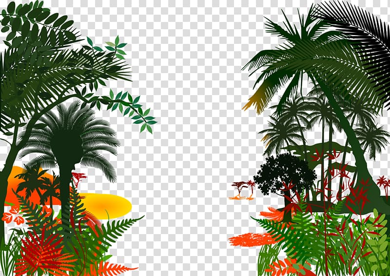 tropical,jungle,forest transparent background PNG clipart