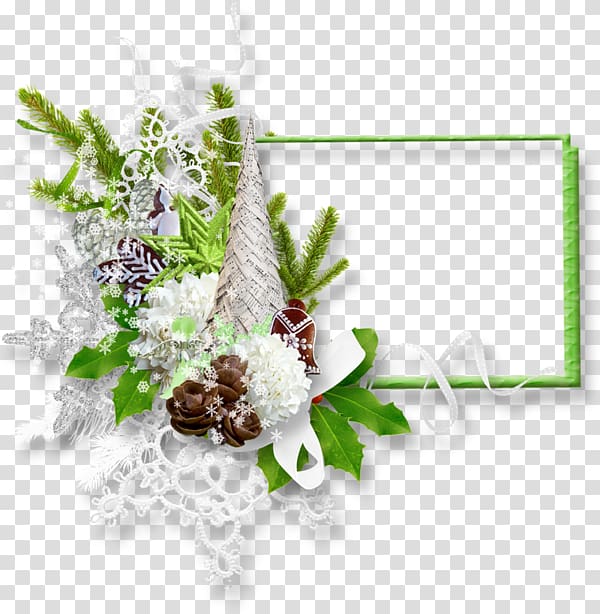 Christmas Day Centerblog Floral design, quadro transparent background PNG clipart