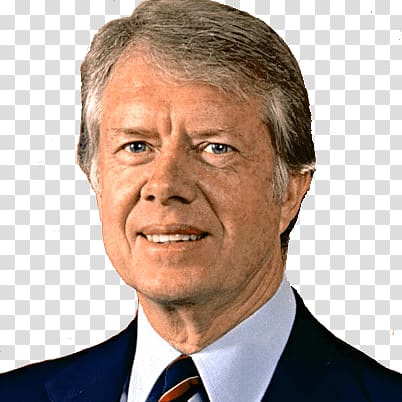man wearing blue suit jacket, Jimmy Carter transparent background PNG clipart