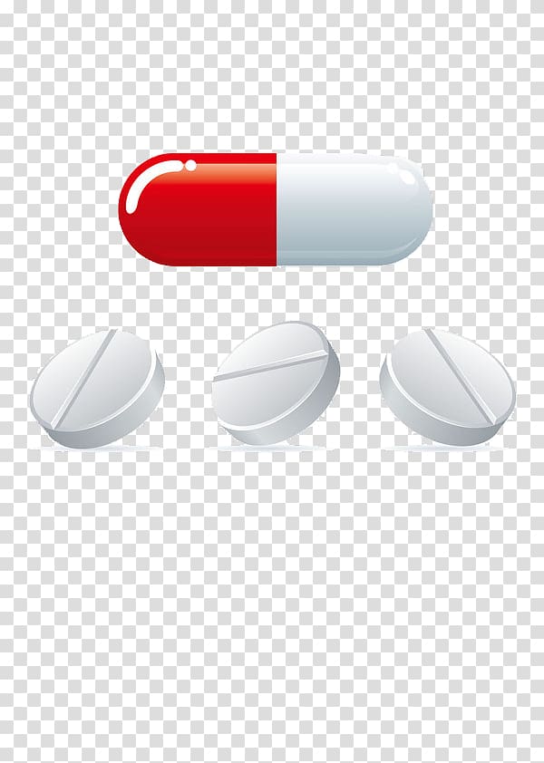 oval red and white medicine pill illustration, Euclidean Capsule Tablet, Pills tablets capsules transparent background PNG clipart