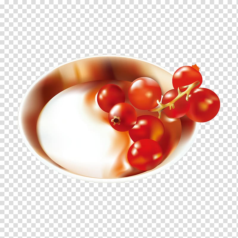 Fruit Euclidean Vegetable, red berries and plates transparent background PNG clipart