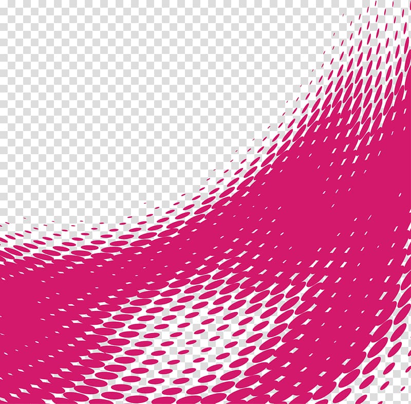 pink dotted pattern illustration, Point Red Wave Euclidean , Red twisted wave points transparent background PNG clipart