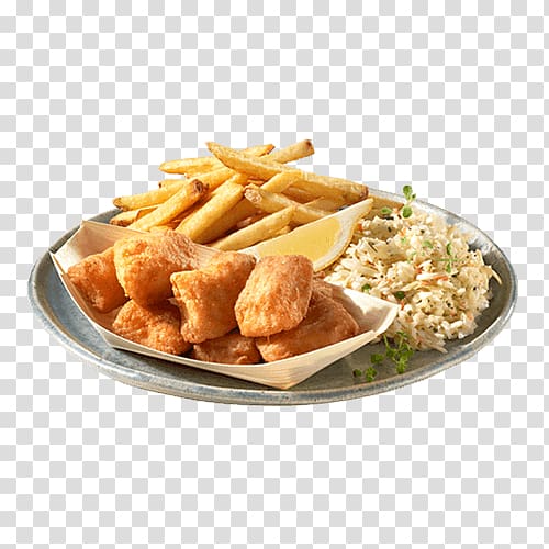 French fries North Fish Vegetarian cuisine Halibut, fish transparent background PNG clipart