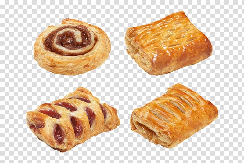 Danish pastry Puff pastry Viennoiserie Pain au chocolat, mini transparent background PNG clipart