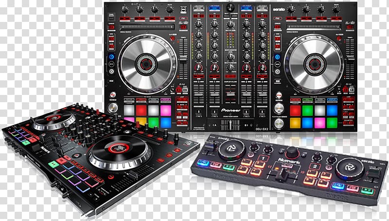 DJ controller Pioneer DDJ-SX2 Pioneer DJ Disc jockey Audio Mixers, Midi Controllers transparent background PNG clipart
