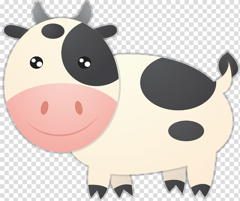 Hungarian Grey Ox Dairy cattle Black and white, Black and white pattern cow transparent background PNG clipart
