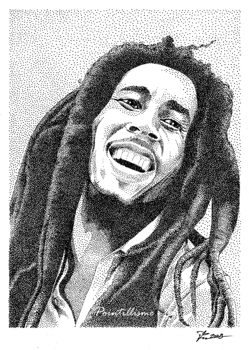 Bob Marley Drawing Portrait Visual arts, bob marley transparent background PNG clipart
