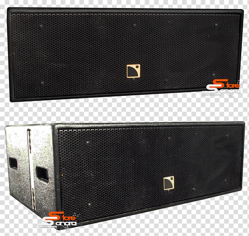 Subwoofer Sound box Loudspeaker, line array transparent background PNG clipart