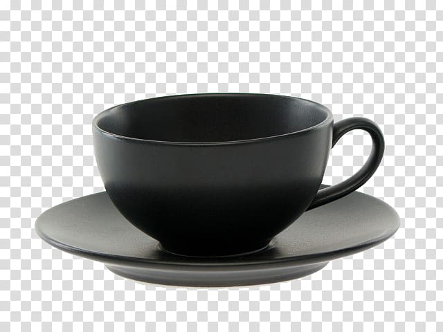 Coffee cup Espresso Tea Mug, Black coffee cup transparent background PNG clipart
