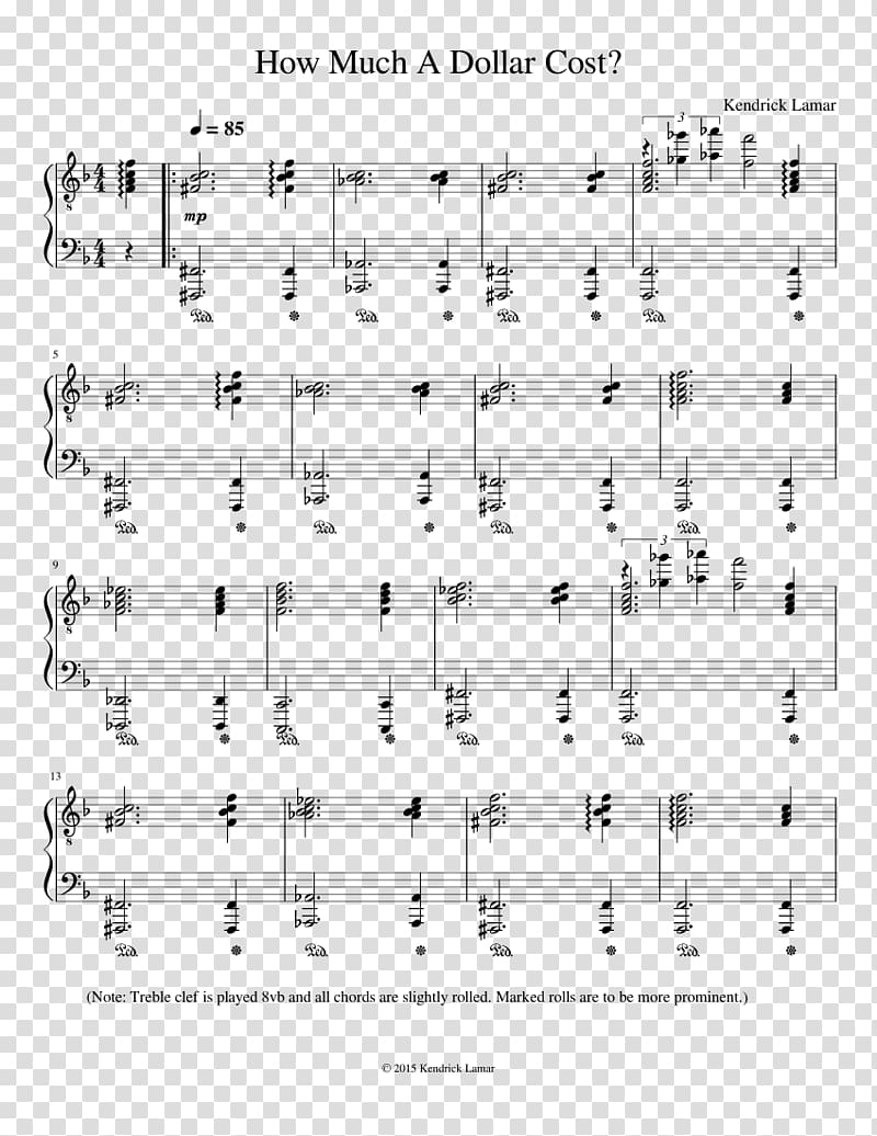 Sheet Music How Much a Dollar Cost To Pimp a Butterfly Piano, sheet music transparent background PNG clipart