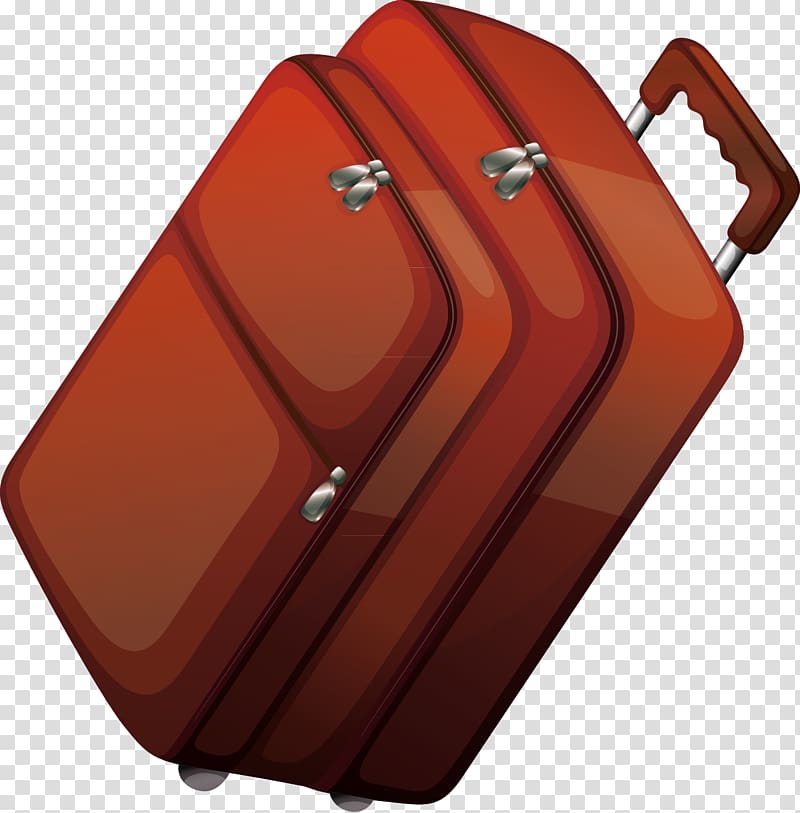 Hand luggage Suitcase Baggage, Suitcase decoration design transparent background PNG clipart
