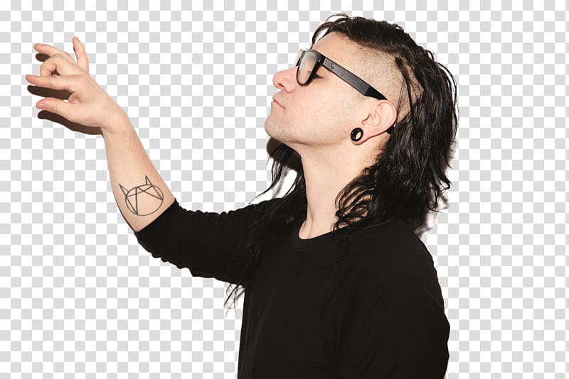 Skrillex Music Producer Electronic dance music Musician, arm transparent background PNG clipart