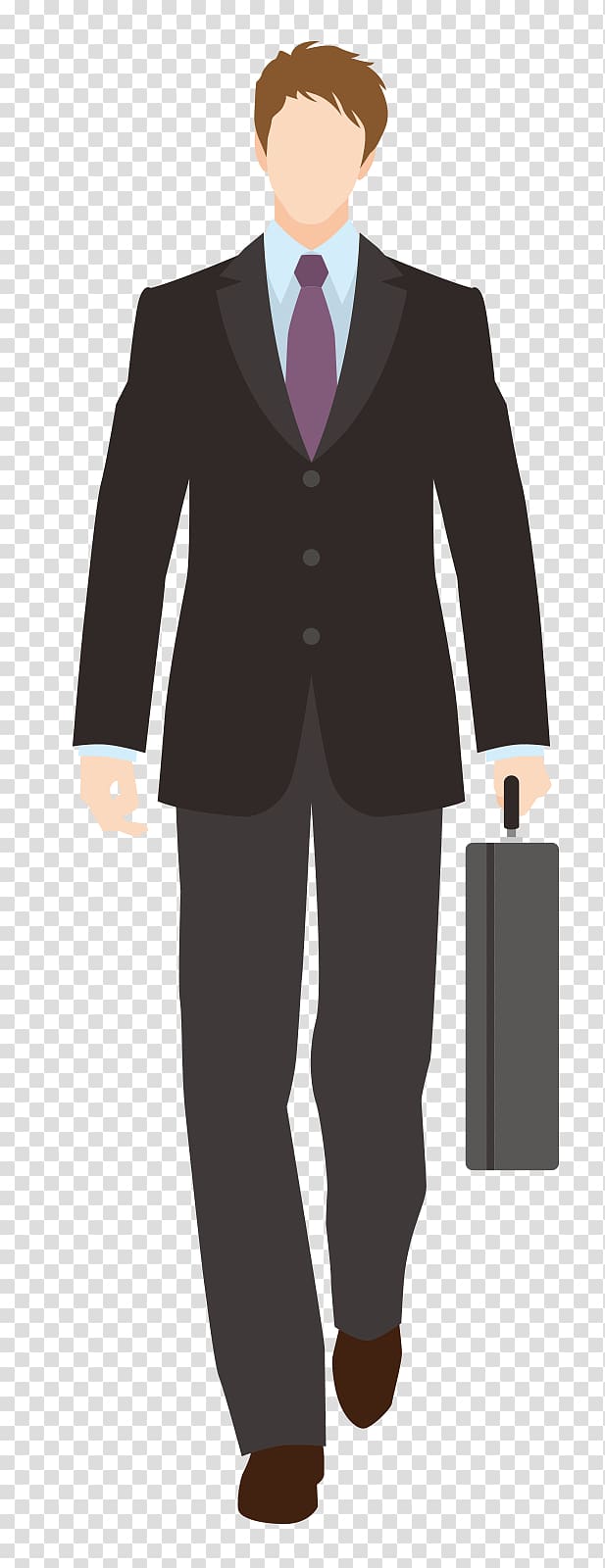 Suit Jacket Formal wear Trousers Button, Wearing a suit of staff transparent background PNG clipart