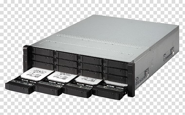 Serial Attached SCSI Network Storage Systems QNAP ES1640DC NAS server, SAS 12Gb/s Computer Servers QNAP Systems, Inc., enterprise x chin transparent background PNG clipart
