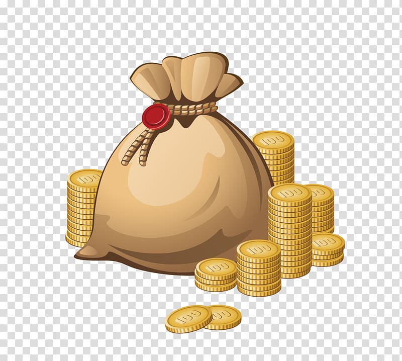 Money bag , material texture purse transparent background PNG clipart