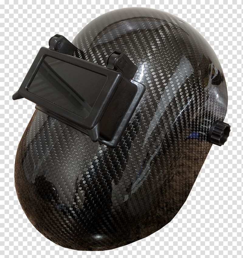 Bicycle Helmets Motorcycle Helmets Welding helmet, carbon fiber transparent background PNG clipart