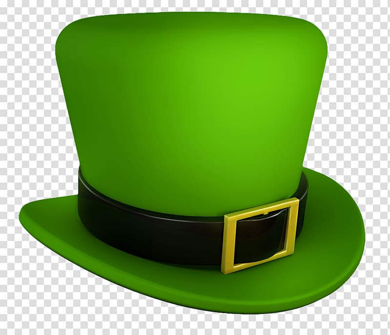 green magical hat, Saint Patricks Day Green Leprechaun Hat transparent background PNG clipart