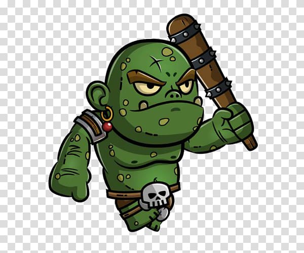 Animation Ogre, hand-painted style transparent background PNG clipart