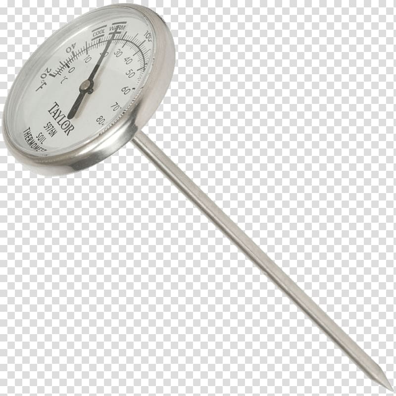 white Taylor gauge displaying 20, Soil Test Thermometer transparent background PNG clipart