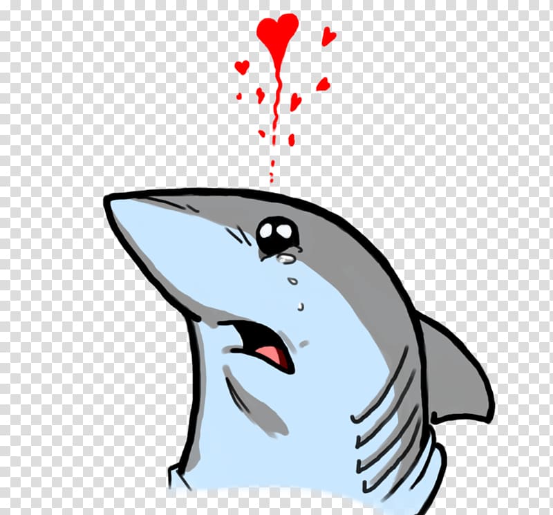 Land Shark Drawing Cuteness Great white shark, BABY SHARK transparent background PNG clipart