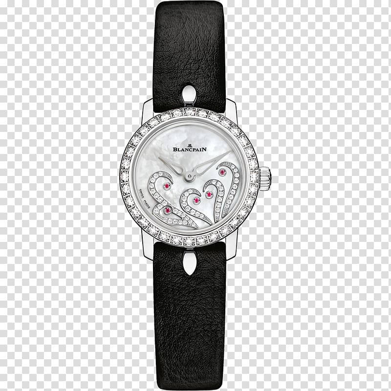 Automatic watch Blancpain Tourbillon Jewellery, Blancpain Valentine watch black watches female form transparent background PNG clipart