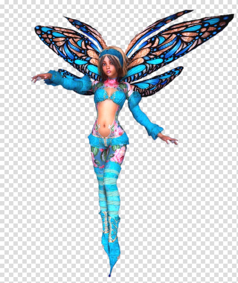 Fairy Elf Melusine Legendary creature Butterfly, lion dance transparent background PNG clipart