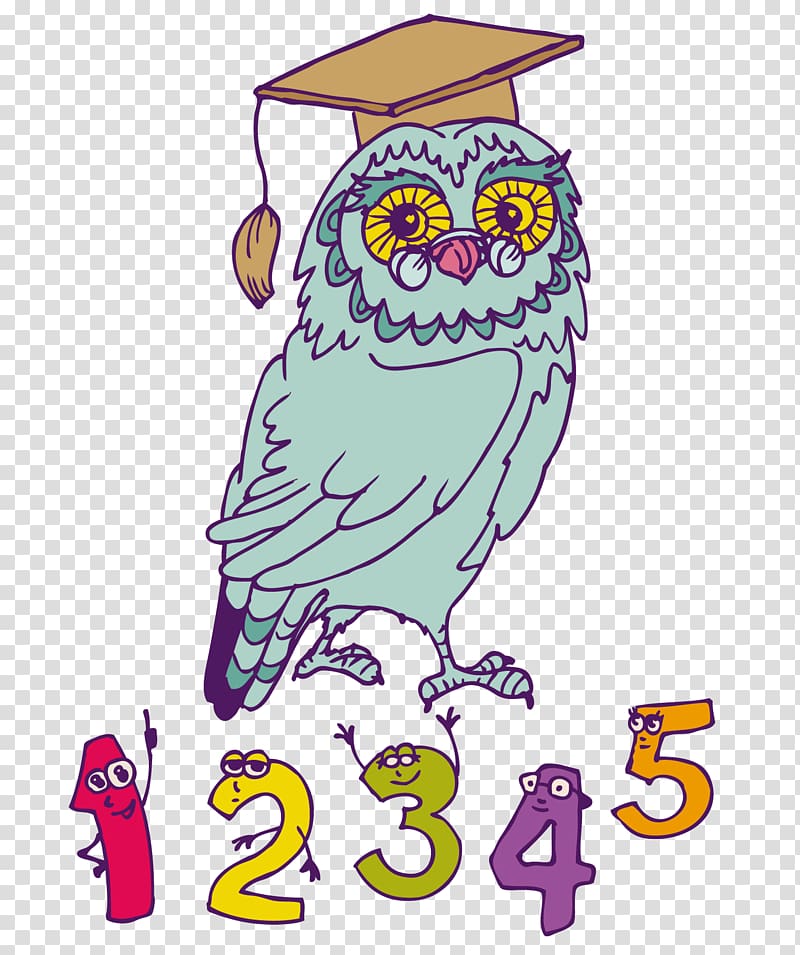 Owl School, Owl material transparent background PNG clipart