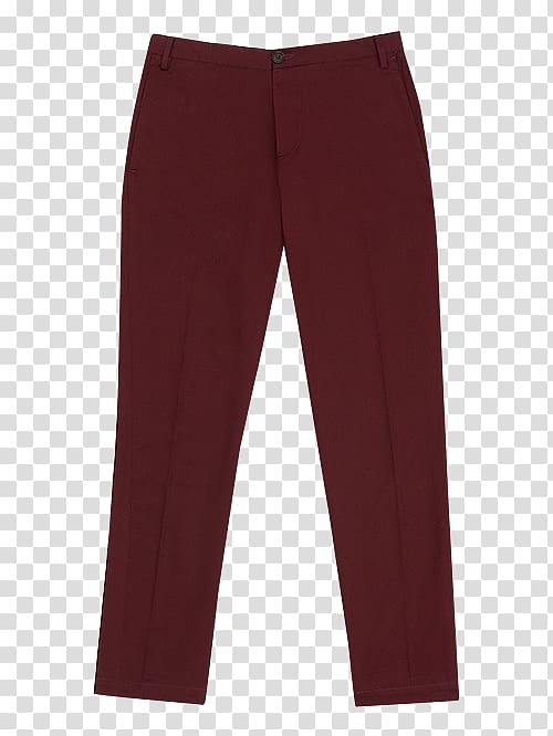 Waist Maroon Pants, Autumn And Winter Male Models Fleece Trousers transparent background PNG clipart