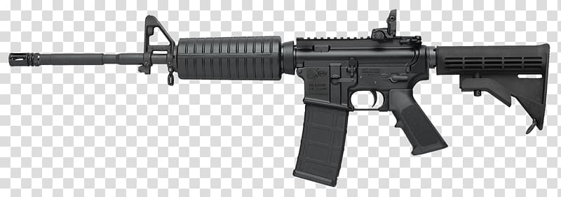 Colt\'s Manufacturing Company Colt AR-15 AR-15 style rifle M4 carbine 5.56×45mm NATO, assault rifle transparent background PNG clipart