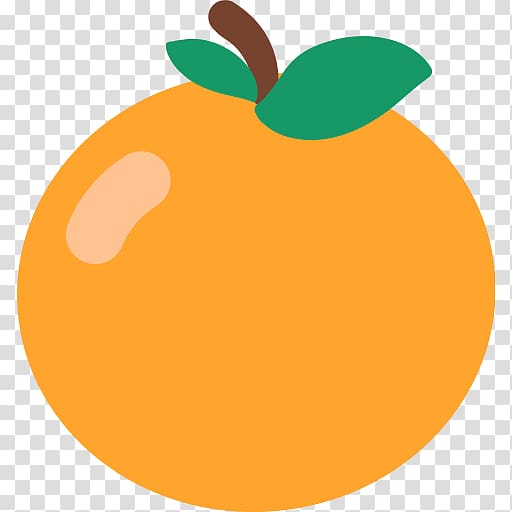 Food Fruit Orange Emoji Computer Icons, tangerine transparent background PNG clipart