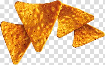 four brown chips illustration, Doritos transparent background PNG clipart