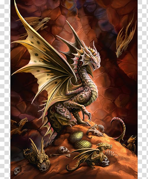 Jigsaw Puzzles Dragon Fantasy Greeting & Note Cards Artist, dragon transparent background PNG clipart