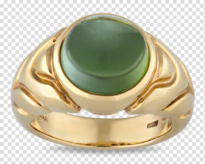 Emerald Tourmaline Cabochon Ring Bulgari, emerald transparent background PNG clipart