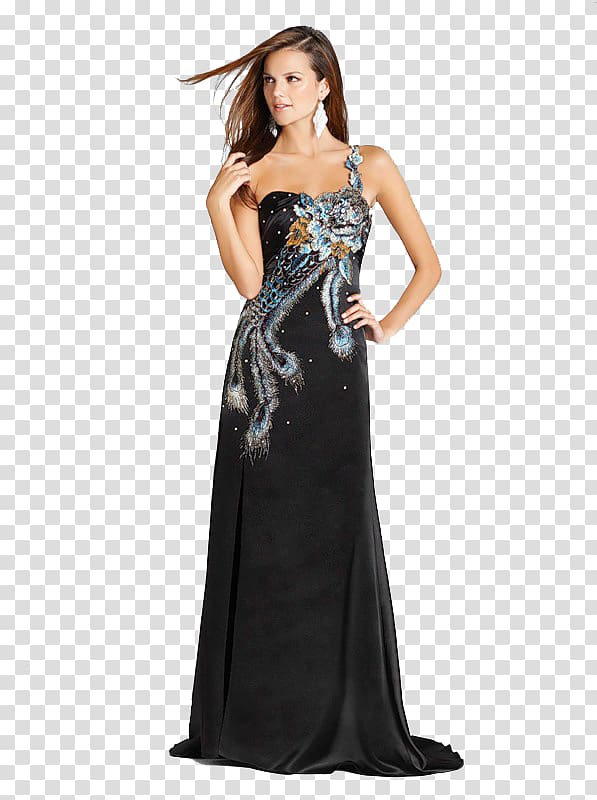 Evening gown Robe Dress Prom, dress transparent background PNG clipart