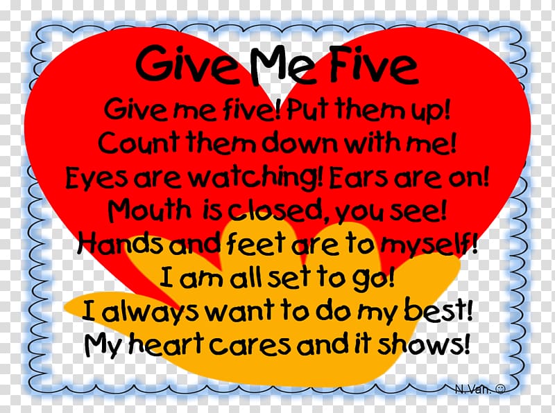 Classroom management The First Days of School: How to be an Effective Teacher School discipline, give me five transparent background PNG clipart