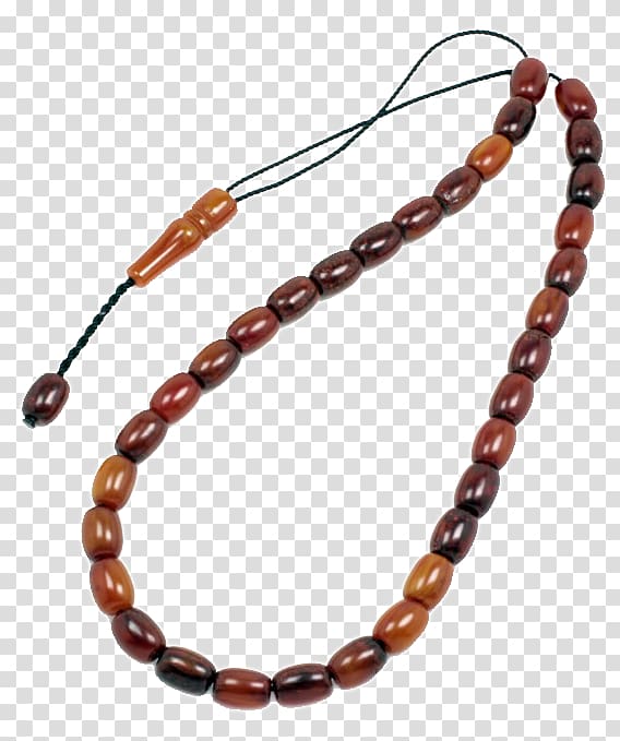 brown 33-count misbaha prayer beads, Tasbih Misbaha Prayer Beads Dhikr, hand-painted arab people transparent background PNG clipart