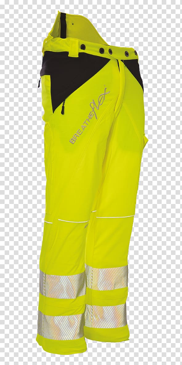 High-visibility clothing ISO 20471 Pants Kettingzaagbroek, hi-tec transparent background PNG clipart