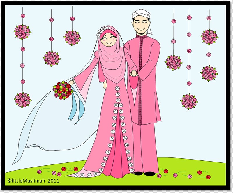 Islamic marital practices Marriage Wedding Cartoon, Of Husband And Wife Fighting transparent background PNG clipart