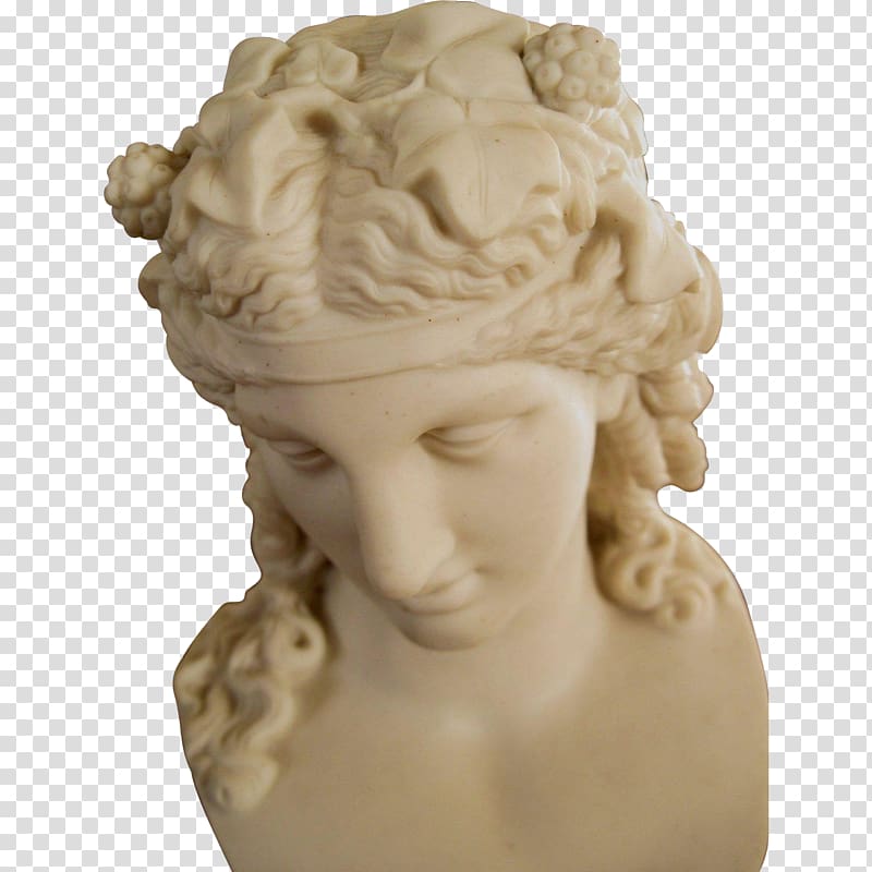 Classical Greece Bust Dionysus Ancient Greek sculpture Statue, Greek mythology transparent background PNG clipart