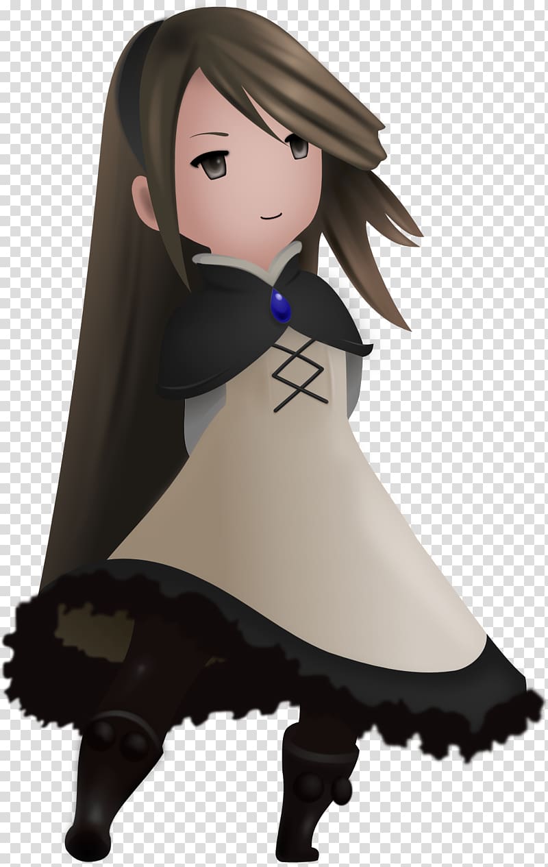 Bravely Default Bravely Second: End Layer Fan art, sitting on the lotus transparent background PNG clipart