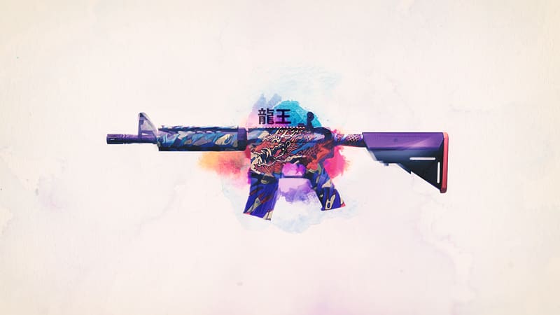 Counter-Strike: Global Offensive M4A4 Dragon 1080p M4 carbine, Counter Strike transparent background PNG clipart