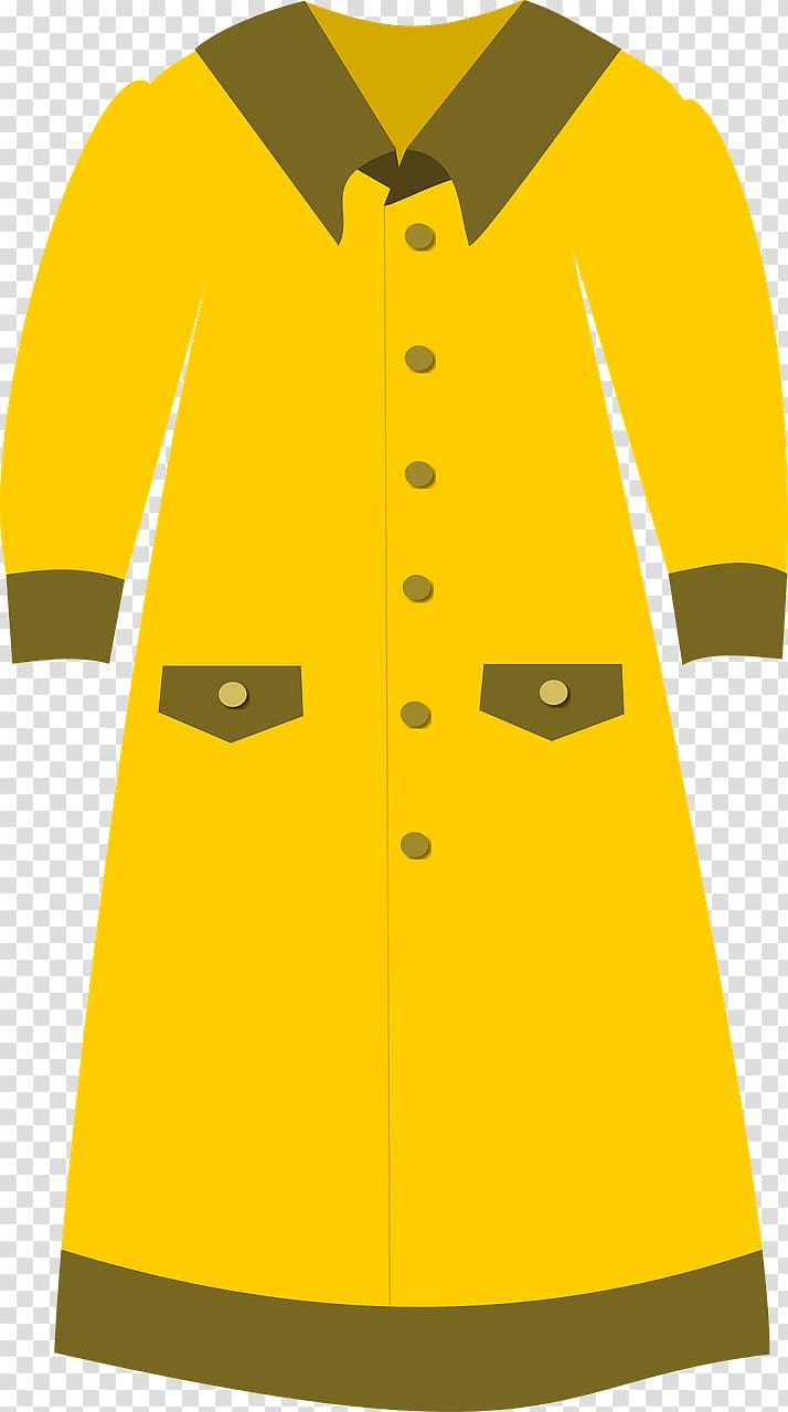 Yellow Dress Fashion Coat , dress transparent background PNG clipart ...
