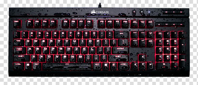 Computer keyboard Corsair Components RGB color model Gaming keypad Backlight, panel discussion transparent background PNG clipart
