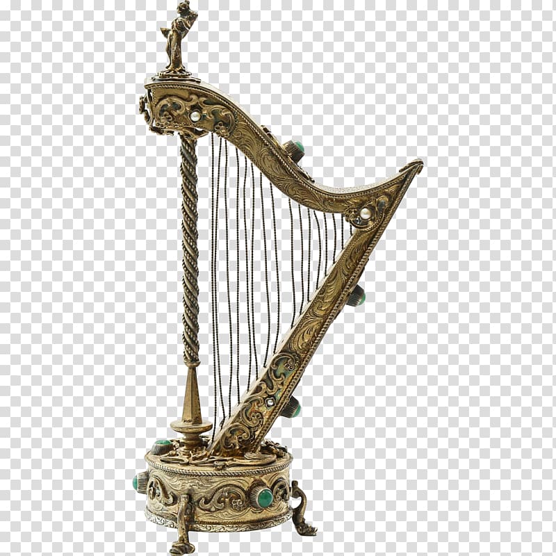 Celtic harp Antique Jewellery Musical Instruments, harp transparent background PNG clipart