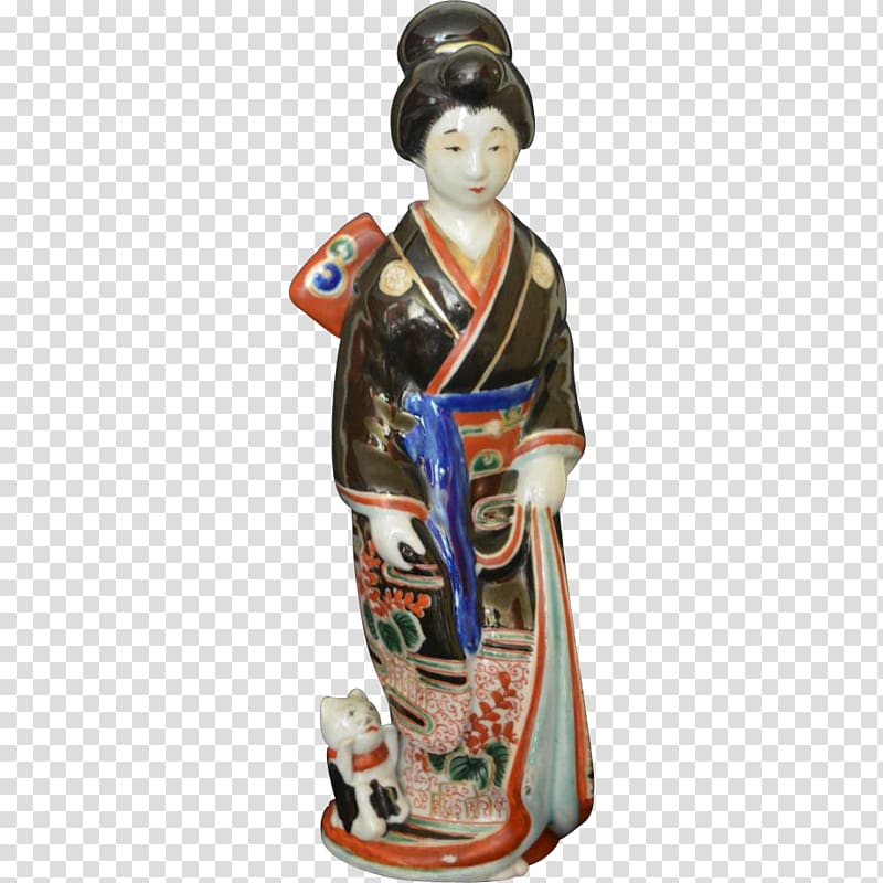 Geisha Figurine Woman Kutani ware Japanese art, Woman's Day transparent background PNG clipart