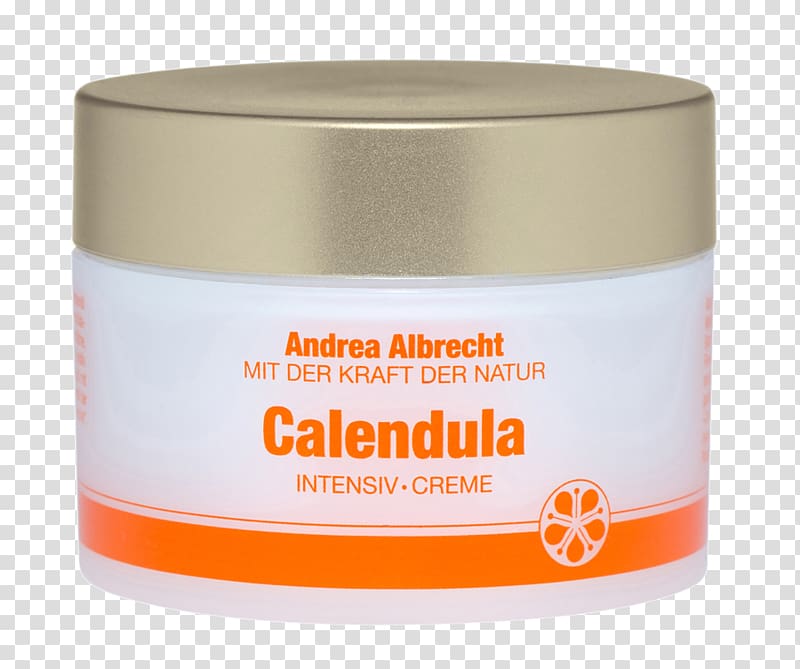 Cream Calendula officinalis Skin care Medicinal plants, orange transparent background PNG clipart