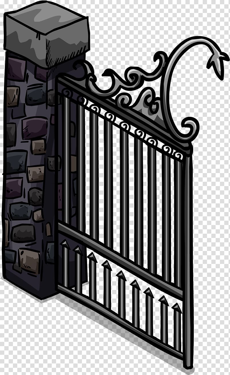 Gate Wrought iron Club Penguin Entertainment Inc, gate transparent background PNG clipart