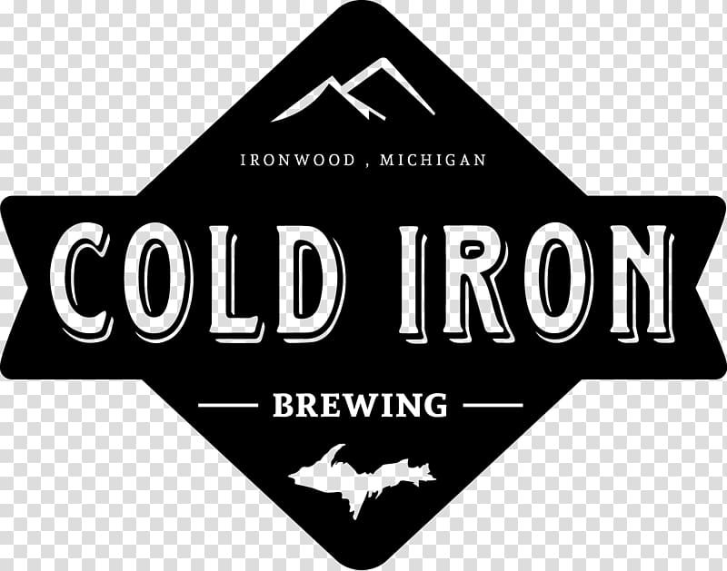 Cold Iron Brewing Logo Brand Brewery Product, cold brew mockup transparent background PNG clipart
