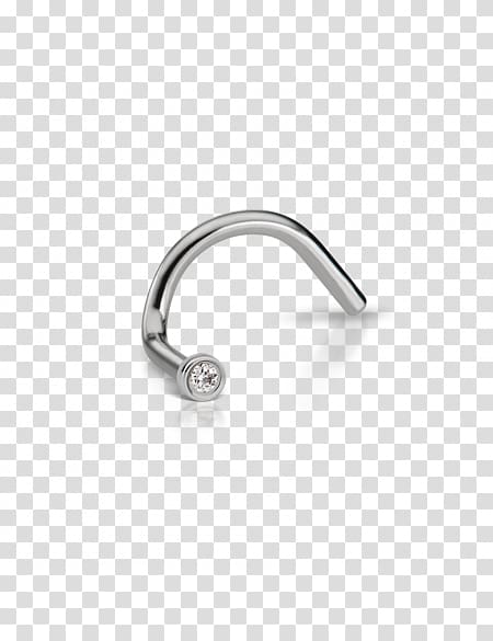 Nostril Nose piercing Jewellery Diamond, nose ring transparent background PNG clipart