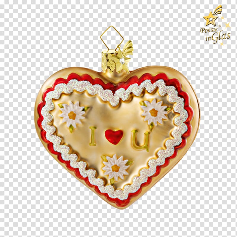 Lebkuchen Locket Christmas ornament Heart, poetry decoration transparent background PNG clipart